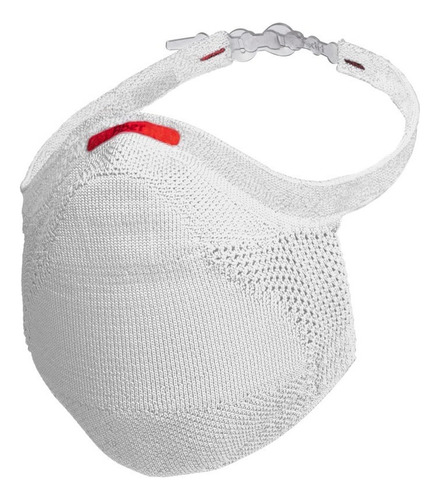 Máscara De Proteção Fiber Knit 3d Infantil Com 1 Refil Tam P Cor Branco