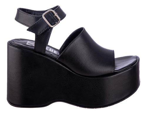 Sandalias Base Plataformas Altas Clasica Faja Ancha Mujer 