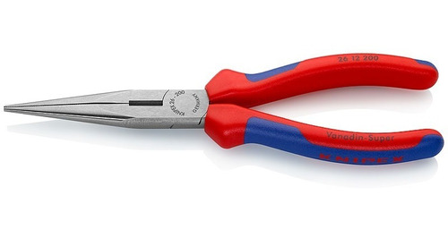 Alicate Knipex Media Caña De Punta Origen Alemania  26 12 200 Mm Boca De Cigueña Para Trabajos De Dificil Acceso