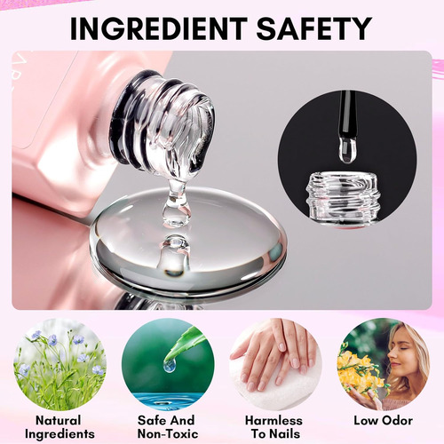 Makartt Juego De Esmalte De Uñas De Gel Con Capa Superior Y