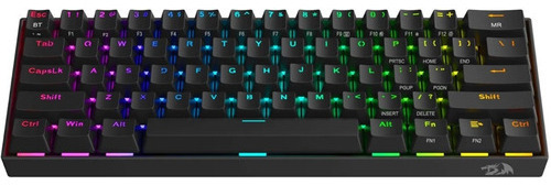 Teclado Inalámbrico Redragon Draconic Pro K530 Rgb 60% Negro Switch Brown Inglés