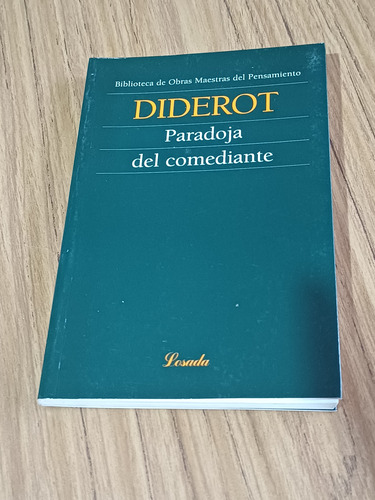 Diderot-paradoja Del Comediante .(edit.losada) (Usado)