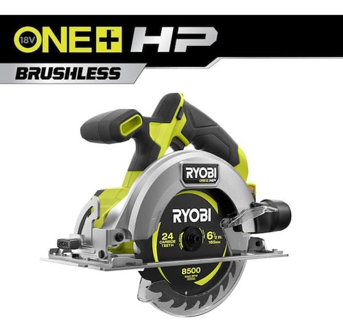 Sierra Circular Inalámbrica Ryobi 18v 6 1/2  Hp Brushless 