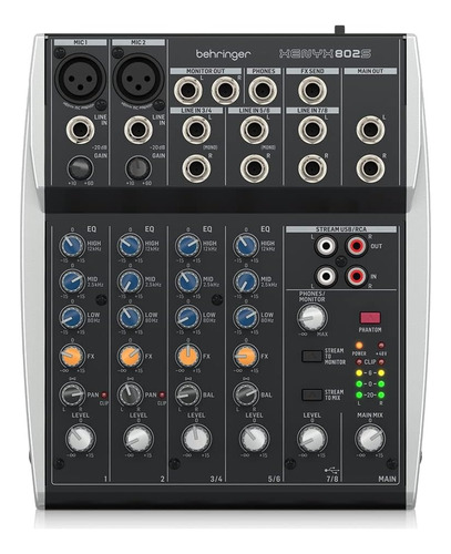 Behringer Xenyx 802s Mezcladora Analoga Compacta 8 Canales