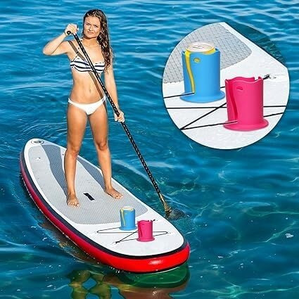 2 Portavasos For Tabla De Paddle, Anti Vuelco Portavasos