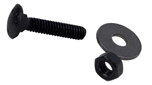 Pack Perno Coche 1/4x 2 Negro Tuerca Y Golilla (100 Un)