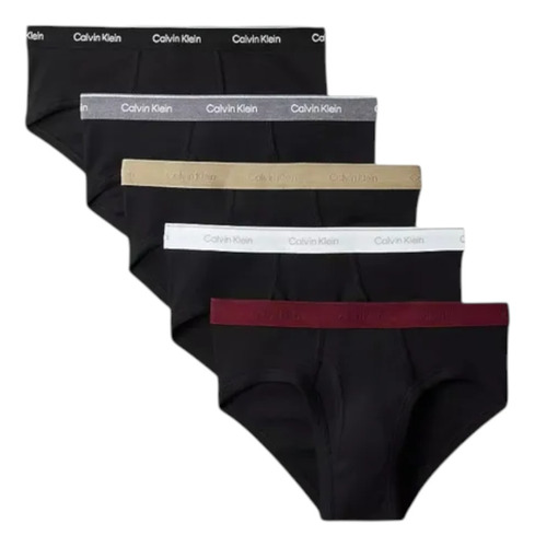 Trusa Calvin Klein 5 Pack De Algodón Para Hombre- Original