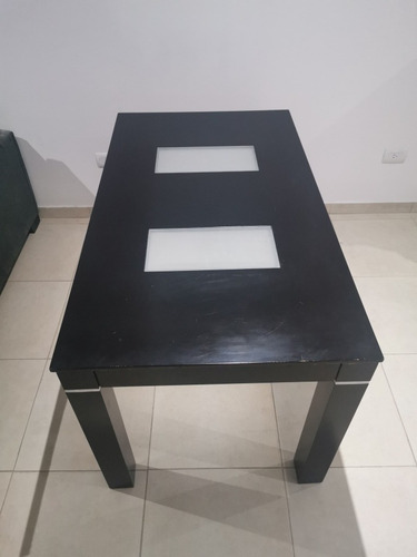 Mesa Mdf Laqueado Melamina Wengue