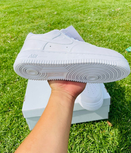 Nike Tenis Original Air Force 1 (cuero Grueso Blanco) T 27.5