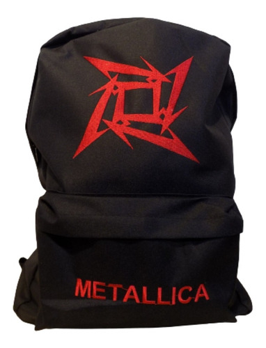 Mochilas De Metallica Cordura Bordadas Rockería Que Sea Rock