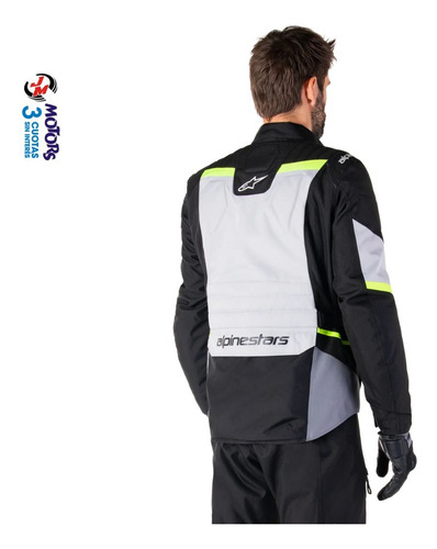 Jm Nuñez Campera Proteccion Turismo Alpinestars St-1 Wp Gris Negro Fluo 9145 Geométrico L