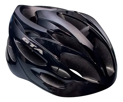 Capacete Bike Pisca Led Ciclismo Mtb Leve Preto Gta Tamanho M (54...