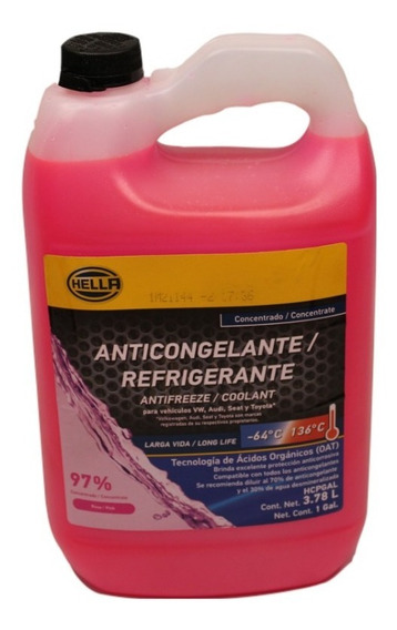 Anticongelante Concentrado Rosa (3.785 L) | Meses