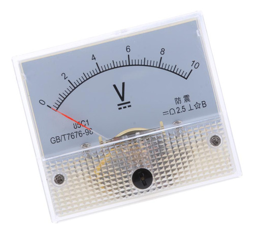 Voltímetro De Painel Analógico Dc 0-10 V