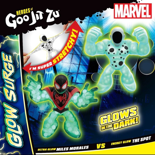 Heroes Of Goo Jit Zu Marvel Glow Surge Miles Morales Vs