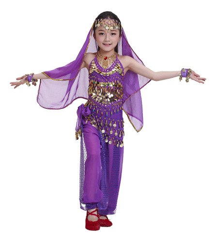 Astage Kids Princess Girl Indian Traje De Danza Del Vientre 
