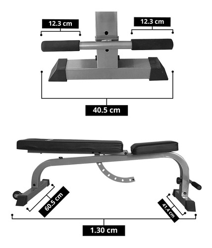 Imagen 5 de 7 de Banco Multiposiciones Inclina/declina/recto Gym Tayga