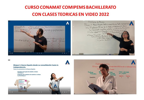 Curso Completo Comipems Conamat Con Guias Clases Teoricas. (Usado)