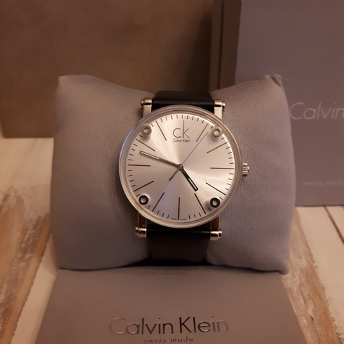 Reloj Calvin Klein Hombre K3b2t1c6 Acero Inoxidable Y Cuero