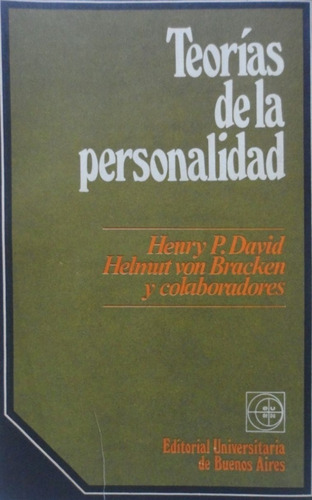 Teorías De La Personalidad Henry David Helmut Von Brucken 