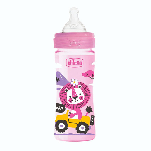 Imagen 3 de 3 de Chicco Biberón Well Being 250 Ml Rosa Para Bebés 2m+