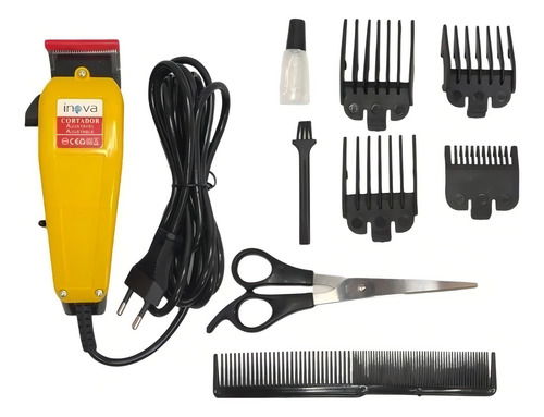 Aparador De Barba Inova Maq662 Cor Amarelo 110v/220v