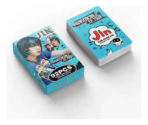 Jin (bts) - 92 Peças (60 Cartões Fotográficos E 32 Sjq | MercadoLivre