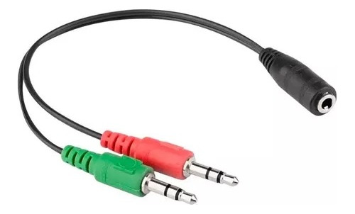 Cable Adaptador Audio 3.5 Mm Hembra A Doble Macho