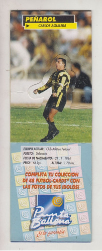 Futbol Cards Punta Ballena Carlos Aguilera Peñarol Uruguay