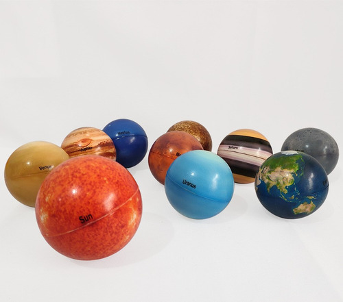 10 Piezas De Juguetes Eight Planets Sun Moon Ball