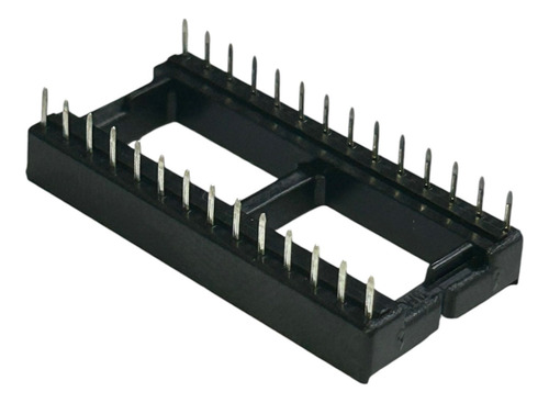 50x Soquete 28 Pinos Estampado Largo P/ Ci - Kit C/ 50 Peças