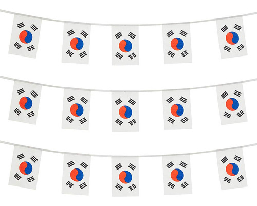 Banderas De Corea Del Sur Corea Pequena Cadena Mini Banderin