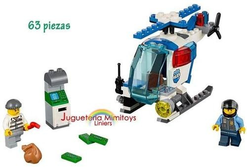 Bloques Police Helicopter Chase Lego 10720