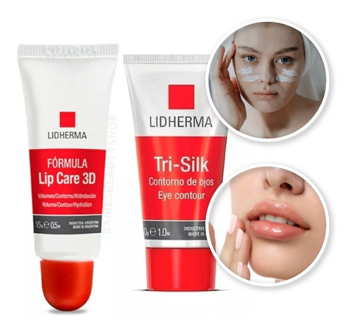 Contorno De Ojos Y Labios Lip Care 3d + Tri-silk Lidherma