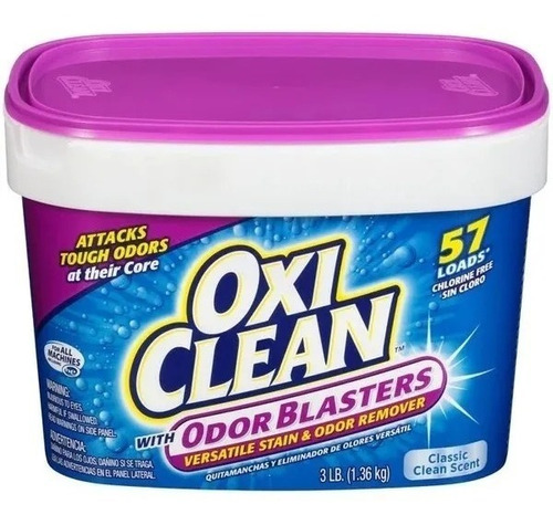 Quitamanchas En Polvo Oxiclean Odor Blaster 1.36 Kg