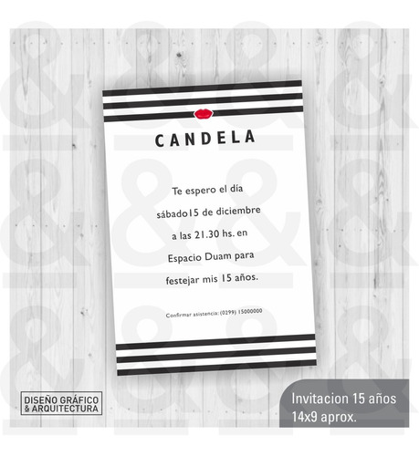 Diseño Tarjeta Invitación Imprimible 15 Años Varios Modelos