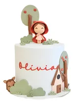 Comprar Adornos De Cuentos   Set Caperucita Adornos Para Tortas