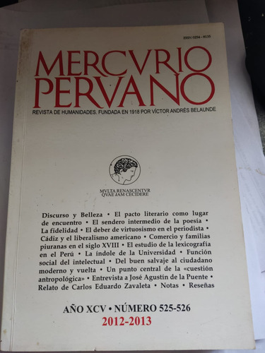 Mercurio Peruano Revista De Humanidades