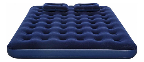 Colchón Inflable Doble+ 2 Almohadas+ Inflador(203x152x22)cm