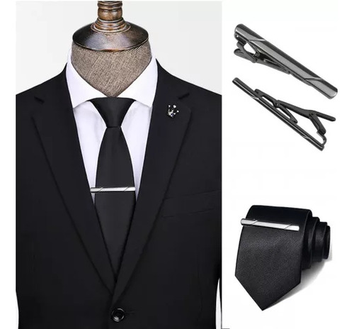Clips De Corbata Hombre Elegante Para Boda Negocio 4 Piezas