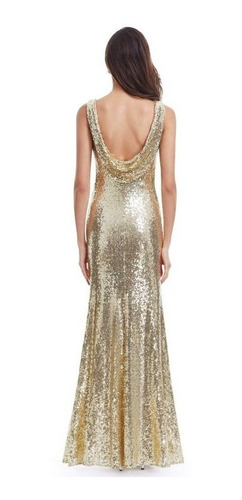 Imagen 2 de 6 de Vestido Largo De Fiesta En Alta Costura Americano Gala