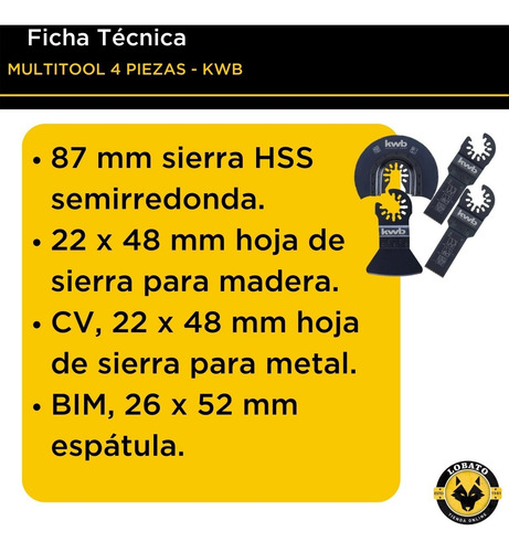 Imagen 2 de 10 de Kit Set Discos Corte Sierra Oscilante Multicortadora Einhell