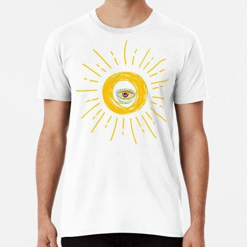 Remera   Cartoon, Sun ,cute, Orange, Doodle, Yellow ,sketch 