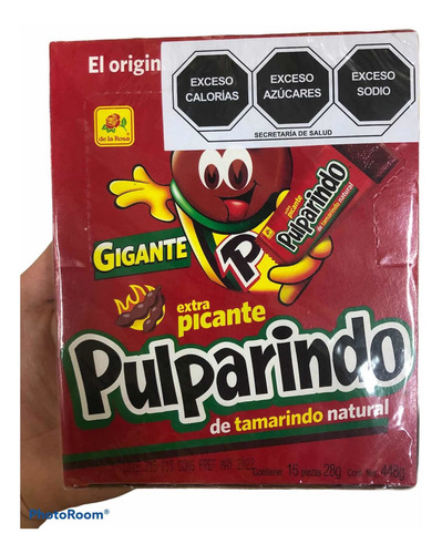 Pulparindo Extra Picante Gigante 3.136 Kg De La Rosa