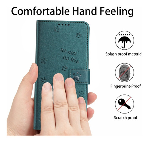 Funda Anticaídas Con Diseño De Gato Para Samsung, Con Cuerda