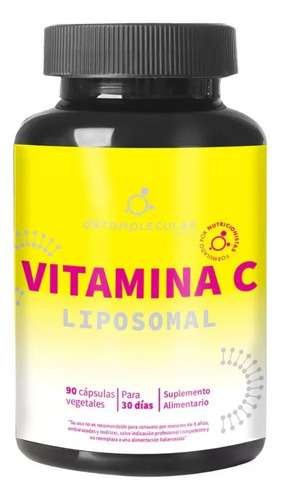 Vitamina C Liposomal 1000mg | 90 Caps | Ortomolecular Chile Sabor Sin Sabor