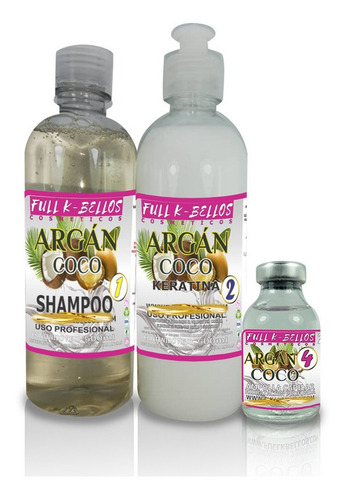 Argan Coco Kit 2 Pasos 500ml - mL a $65