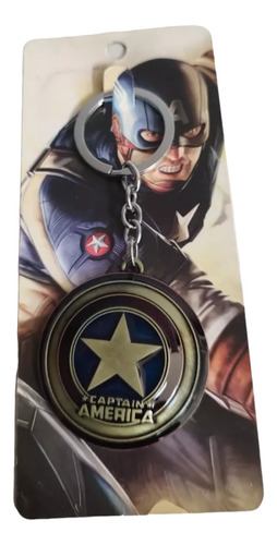 Llavero  Escudo Capitan América Avengers 