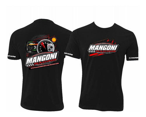 Imagem 1 de 2 de Camiseta Loja Mangoni Racing + Adesivos ( Arrancada )