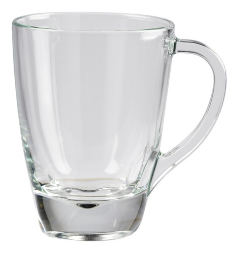 Imagen 1 de 4 de Juego De 6 Tazas Con Plato De Vidrio Para Cafe Pergamino